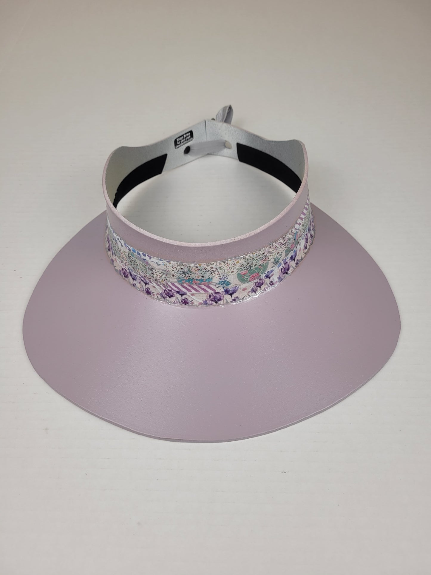 Light Purple LadyEVA Visor Hat with Purple Collage Band